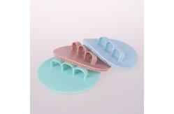 China 2 Pack Soft Silicone Facial Cleansing Brush , Body Silicone Face Exfoliator supplier