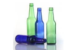 China High Quality 250ml 330ml Green Clear Beer Soda Glass Bottle with Aluminum Lid supplier