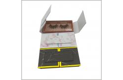 China Magnetic Closure Foldable Eyelash Packaging Rigid Gift Box For Luxury Gift Sets supplier