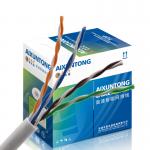 1000Ft 305M Coiled Cat5E Utp Ftp Lan Cable With Pull Box Packing for sale