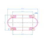 Rubber Industrial Air Spring Air Isolator Convoluted With Flange Ring 260130H-1