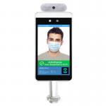 Facial Recognition Camera Time Attendance Machine Access Control Temperature Detector