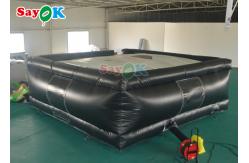 China Funny Inflatable Air Jumping Pad Bouncing Trampoline Mat For Children supplier