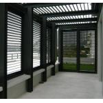 Outdoor Aluminium Vertical Louvers Shutters Frame Exterior Ventilation Grilles for sale