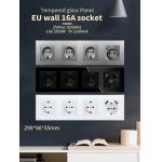 Electrical 4 Way Electrical Outlet Grey Floor Mounted Wall Power Socket With Usb for sale