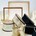 Korean matte small fragrance woven ribbon 5cm birthday ribbon Christmas handmade DIY bow Semi finished ribbon for sale