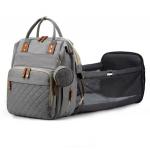 Exquisite Silk Screen Print Mommy Diaper Bag Custom Geometric Full Printing