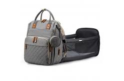 China Exquisite Silk Screen Print Mommy Diaper Bag Custom Geometric Full Printing supplier
