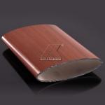 Wood Grain Aluminium Handrail Profiles 6063 Oval Shape Aluminum Extrusted Profile for sale