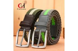 China Non Punching Breathable Woven Elastic Belt Casual Men'S Canvas Belt High Grade supplier