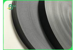 China 60GSM FDA Eco - Friendly Solid Black Paper In Reel For Drinking Straws supplier