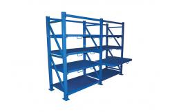 China Storehouse Steel Plate Drawer Injection Mold Racks With Heavy Duty Hoist Crane supplier