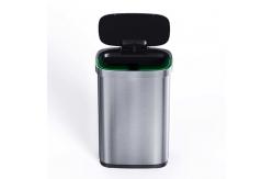 China Automatic Rectangle Touchless Smart Trash Can ，SS Smart Sensor Garbage Bin supplier