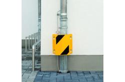 China Wall Mounted Pipe Protection Guard Galvanized Metal Pipe Protector supplier