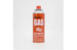 China CMYK Printing Refillable Butane Gas Canister For Camping Stove 400ml Capacity supplier