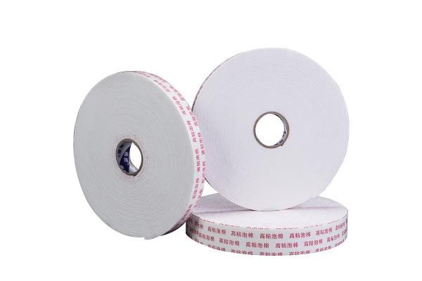 High Viscosity White Double Sided Foam Tape Polyethylene PE Jumbo Roll