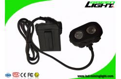 China Antistatic LED Mining Cap Lamp 15000lux Brightness With Tracking Technology supplier
