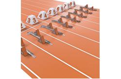 China Sandwich System Tartan Running Track With Installation Red Playground supplier