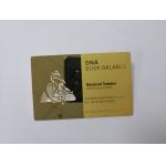 Custom Business Metal Gold Card With Emboss Text Logo Mirror Effect for sale