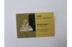 China Custom Business Metal Gold Card With Emboss Text Logo Mirror Effect supplier