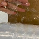 Vented LDPE Stretch Film 500mm x 1420m Polyethylene Pallet Wrap Roll for sale
