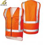 Strip Mesh Fabric Construction Security Safety Reflective Vest for sale