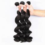 Unprocessed Virgin Human Hair Bundles Loose Deep Wave Human Hair Weave For Black Woman for sale