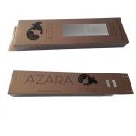 Custom Recycled Paper Packaging Boxes Print With Window For Hair Extension for sale