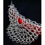 6'' Ss Round Cookware Chainmail Scrubber Cleaning Cast Iron Pan for sale