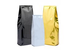 China FDA Flat Bottom Coffee Bag 1000g 500g Coffee Bean Packaging With Zipper supplier
