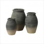 Cement Scrub Surface GRC Planter Pots For Flower / Green Plant for sale