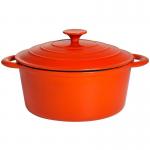 Enamel cast iron soup pot