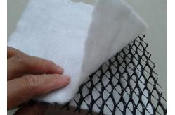 China HDPE 3D Composite Geosynthetics Material / Geocomposite Drain Width 1 - 4m with white geotextile supplier