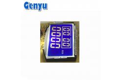 China Custom STN Segmented LCD Display Blue Background White Digits For Mixer Machine supplier