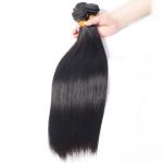 Mixed Length 100% Human Hair Bundles , Peruvian Virgin Hair Straight No Tangle for sale