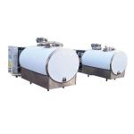 Chilling Storing Milk Cooling Tank 304ss 2000 Liter Horizontal