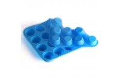 China BPA Free Silicone Mini Muffin Pan With 24 Cavities supplier