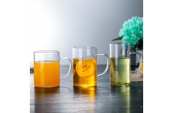 China Lightweight Glass Coffee Travel Mugs , Clear Eco Friendly Reusable Coffee Cups supplier