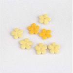 10mm Ultrasonic Embossing Flowers Crafts Yellow Flush Flower Padded For Women Clothing for sale