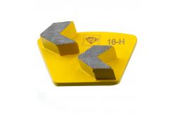 China Double Arrow Concrete Grinding Tools With EG Prep Two Pin Locking Diamond  Segments supplier