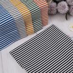 Cotton Striped Sweater Knit Fabric , 200cm Winter Striped French Terry for sale