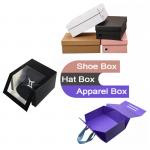 Environmental Material Custom Own Logo Shoe and Clothing Paper Box Flip Hat Display Box for sale