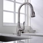 Gooseneck bar Sensor Control Smart Kitchen Faucet with Anti Clogging Nozzle