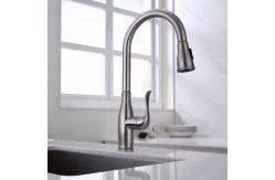 China Gooseneck bar Sensor Control Smart Kitchen Faucet with Anti Clogging Nozzle supplier