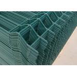 Powder Coated 3mm Dia V Mesh Security Fencing 50*200mm Opening Green Color for sale