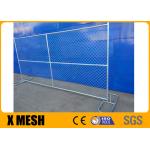 6 Gauge Crowd Control Chain Link Mesh Fencing Inner Reinforce Tube Od 25mm Vinyl Coated for sale