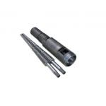 51/105 55/110 92/188 Bimetallic Conical Twin Screw Barrel For Spc / Lvt Extruder for sale