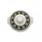 Kitchenware Serving Melamine Bowl Lid Non Toxic Tasteless Ripple for sale