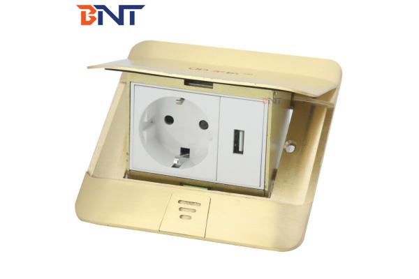 usb connector waterproof design copper floor socket