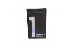 China 1oz Doypack Coffee Packaging Pouch Flat Bottom Coffee Bags With Valve supplier